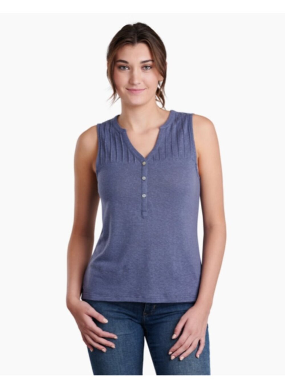 KÜHL Women’s Brisa‎ Tank Top Medium Twilight Blue EUC